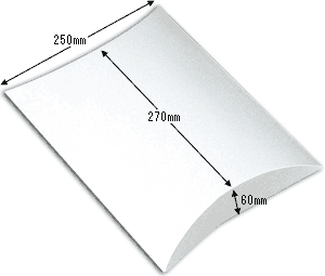 箱 ギフトボックス（ピローボックス） HEIKO シモジマ AX-13 白（10枚入）