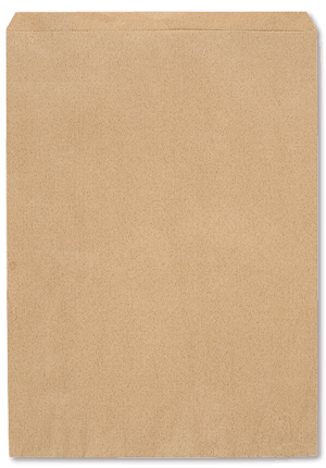 紙袋 柄小袋 Rタイプ 200枚 平袋 R-0 未晒 無地 シモジマ HEIKO