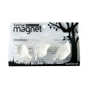 sceltevie セルテヴィエ ティーア・ネーア デコールモルト マグネット SLV-55 葉っぱ WH(3個入り)