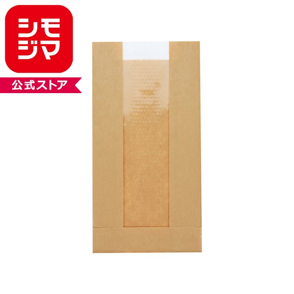 Rakuten - 食品袋 窓付ガゼットパック HEIKO シモジマ 12-23 筋入無地クラフト 100枚