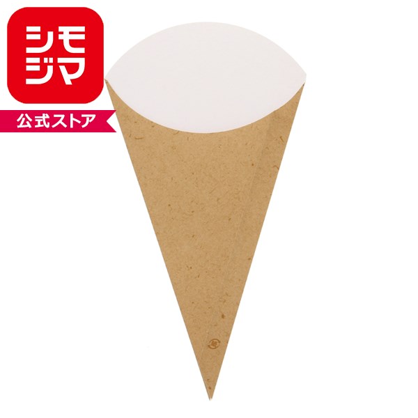 HEIKO 三角ポテト袋 L クラフトナチュラル 100枚