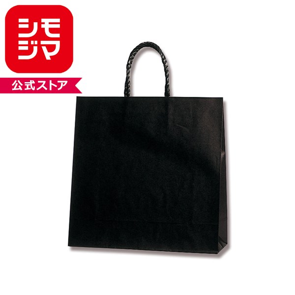 Rakuten - HEIKO 紙袋 手提げ紙袋 スムースバッグ 3才 黒無地 幅320×マチ115×高320mm 25枚入 ブラック 業務用 ラッピング シモジマコード003157602