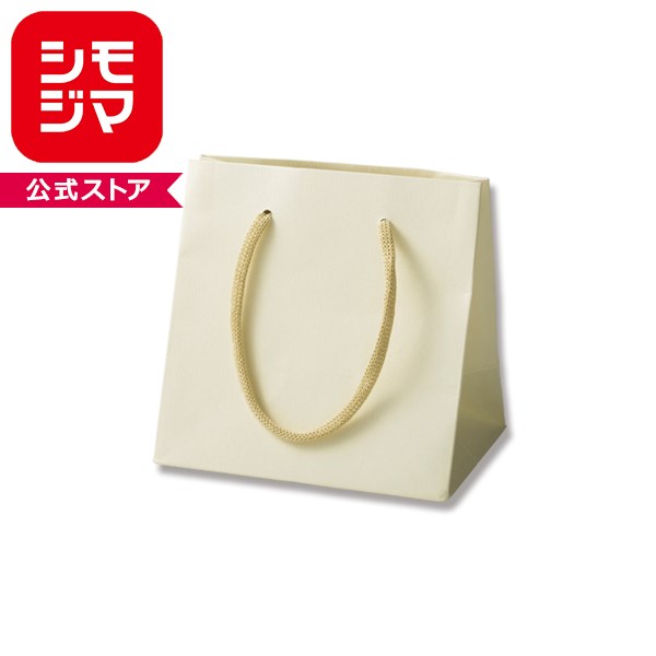 乐天商城 - HEIKO 紙袋 手提げ紙袋 カラーハンドルバッグ MW クリーム 幅160×マチ110×高160mm 5枚入 業務用 ラッピング シモジマコード005390501