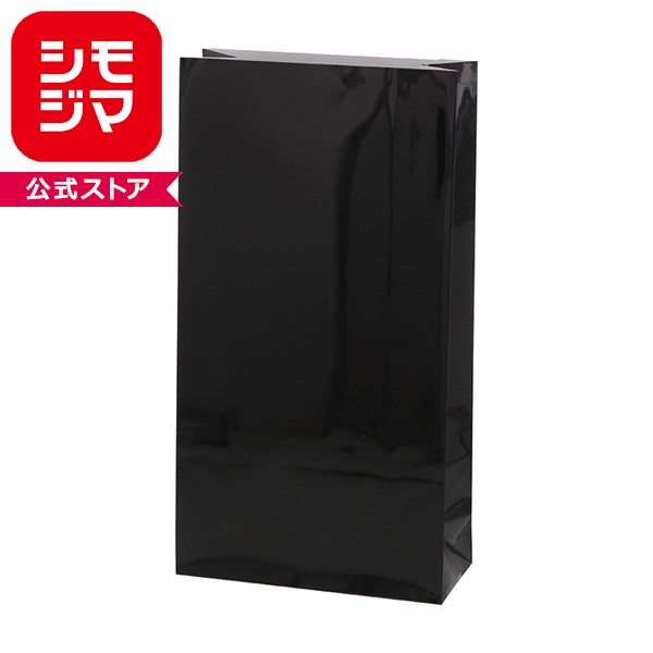 HEIKO 紙袋 角底袋 ギフトファンシーバッグ 3-280 無地 黒 幅150×マチ65×高280mm 2...