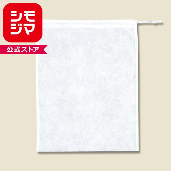 不職布バッグ HEIKO シモジマ 不織布巾着袋 Fバッグ Kシリーズ K35−45 薄口白 10枚