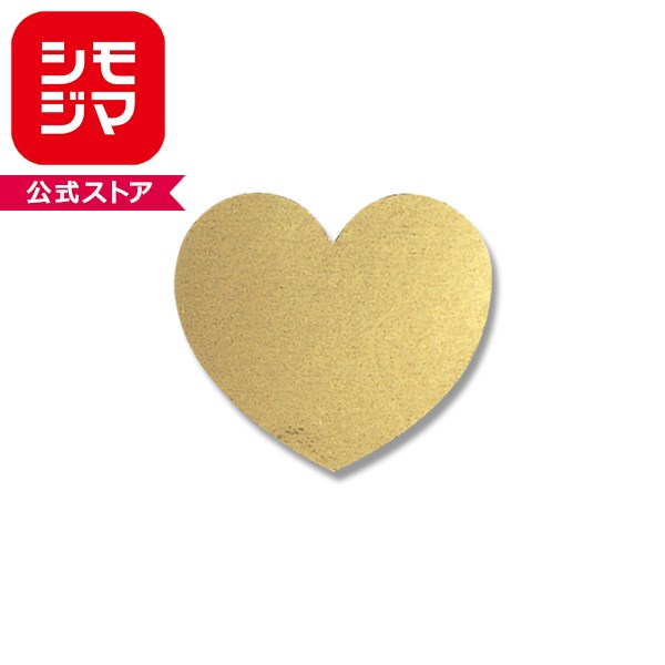 HEIKO シモジマ タックラベル（シール） No.305 メタリックハート ゴールド 14mm（...