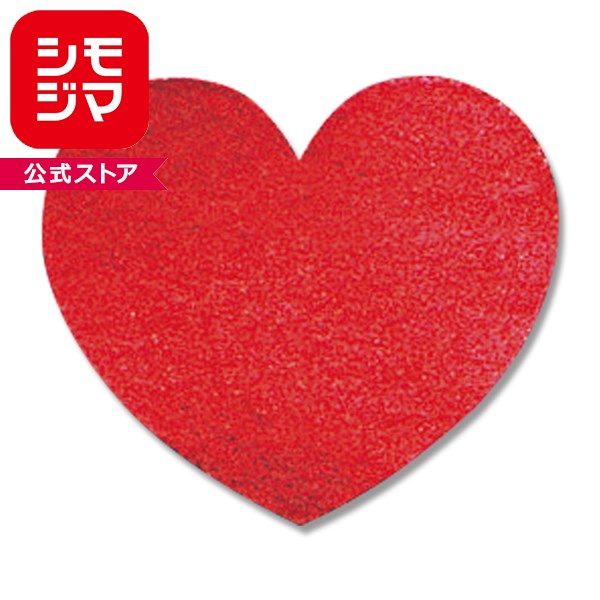 HEIKO シモジマ タックラベル（シール） No.317 メタリックハート レッド 26mm（18...
