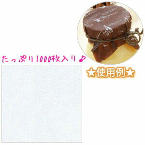 食品包材　CSEシート　無地 白　 150x150mm・1000枚入り