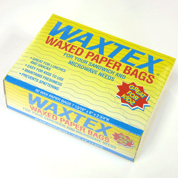 ワックスペーパー WAXTEX ワックステックスワックスペーパーバッグ（コンビニエンスバッグ）（60枚入り）