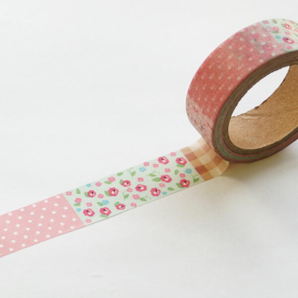 マスキングテープ ワールドクラフト WORLD CRAFT 切り返しナチュラルピンク W02-MK-T0032(15mm×7m)