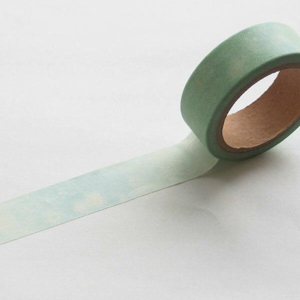 マスキングテープ ワールドクラフト WORLD CRAFT 水彩 ミントブルー W02-MK-T0042(15mm×7m)