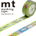 マスキングテープ mt カモ井加工紙 mt for kids 1p work・まち (15mmx7m ミニ紙管) MT01KID018