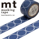 【楽天マラソンSALE10％OFF】マスキングテープ mt カモ井加工紙 mt x ミナ ペルホネン 1p tambourine petit navy（25mmx10m） MTMINA21