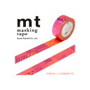 マスキングテープ mt カモ井加工紙 mt fab 1p 手描き柄(15mmx5m ミニ紙管) MTHK1P03