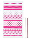 Paquet mignonラッピングキット クリスタルパックセット CP15-20 フレンチパターン ピンク
