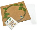 octuple オクタプル 花びら付箋を貼る色紙 Botanical canvas tuta ツタ(クラフト) ラッピングシール&透明袋付き 82243