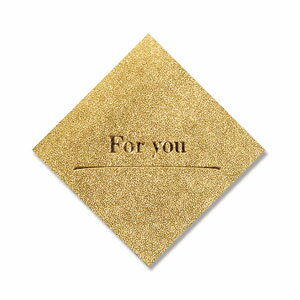 ギフトシール HEIKO シモジマ スクエア フォーユー G(金) (32片入)