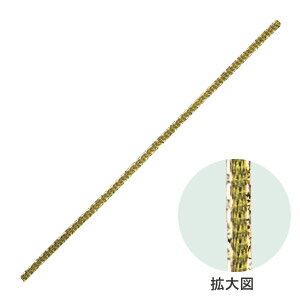 【楽天スーパーセール限定特価】ラッピング タイ シモジマ リボンタイ 細幅無地 ラメオリーブ 15本入り