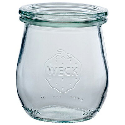 WECK ウェック　キャニスター　ガラス瓶　チューリップ　容量220ml