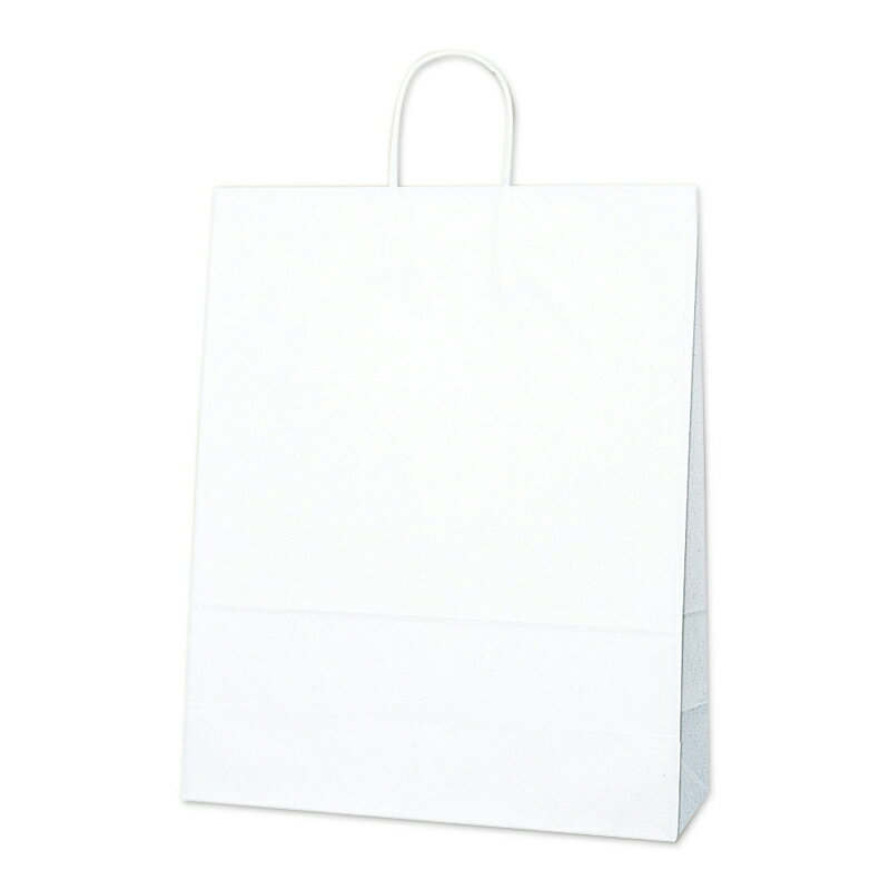 紙袋 A4サイズ対応 手提げ HEIKO シモジマ 25チャームバッグ(25CB) MS1 晒白無地 50枚 ラッピング 【おすすめ紙袋】
