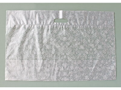 【少量販売】手提袋 ブーケ柄 白 大 3