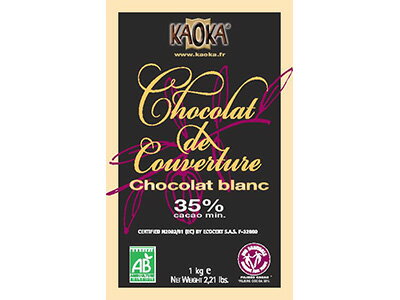 手作り 材料 【 カオカ ホワイト チョコレート ブラン 35％ 1kg 】 製菓用チョコレート KAOKA 板チョコ..