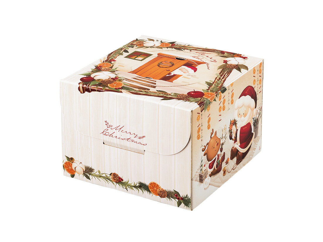 【少量販売】ケーキ箱 ポプリース 白 HP130 4.5号(トレーなし) 1枚