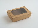 【少量販売】窓付きクラフトランチボックス S 1枚
