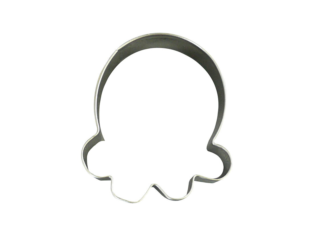 ステンレスクッキー型 にこにこフェイス たこ