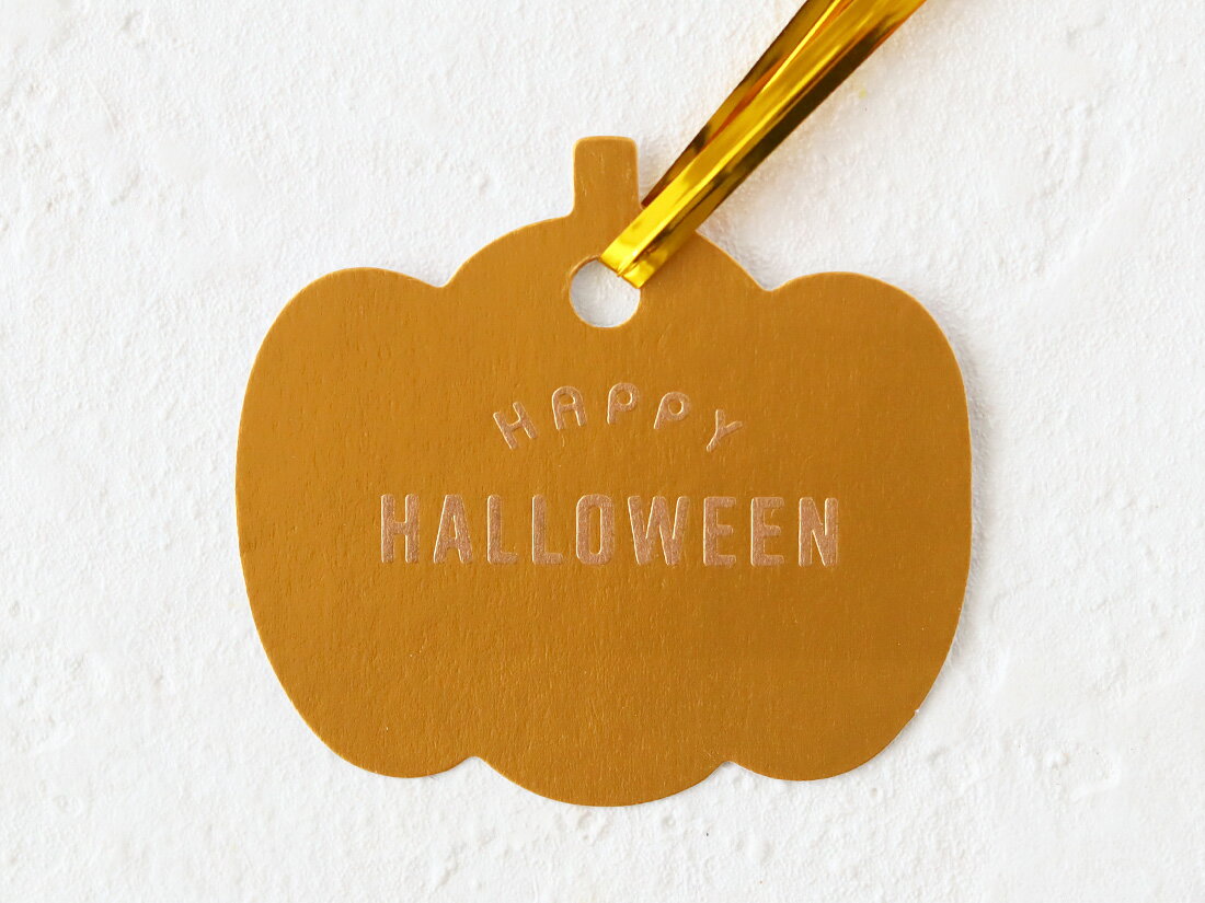 【少量販売】cotta ペーパータグ ハロウィンかぼちゃ(10枚入)