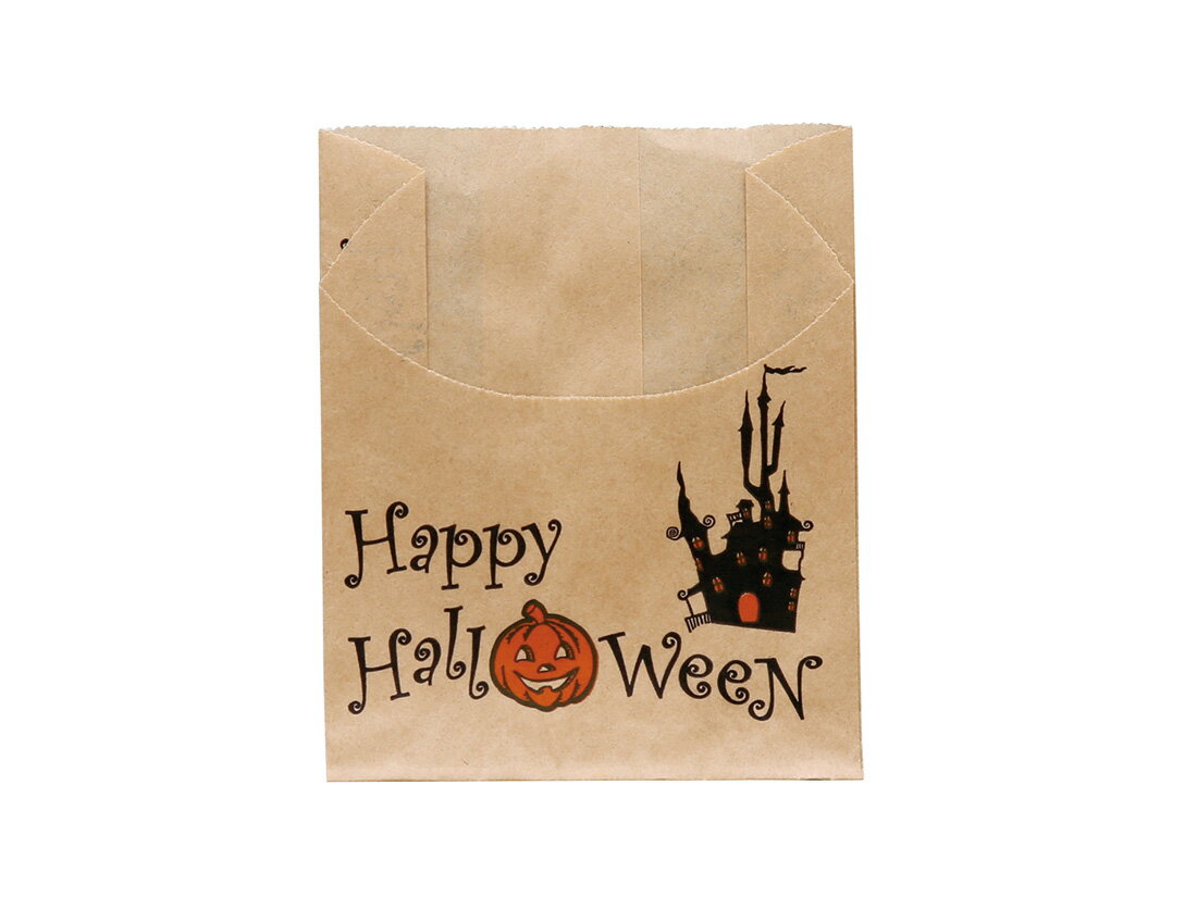Rakuten - 【少量販売】　耐油袋 ハロウィンハーフムーン NO.223 10枚