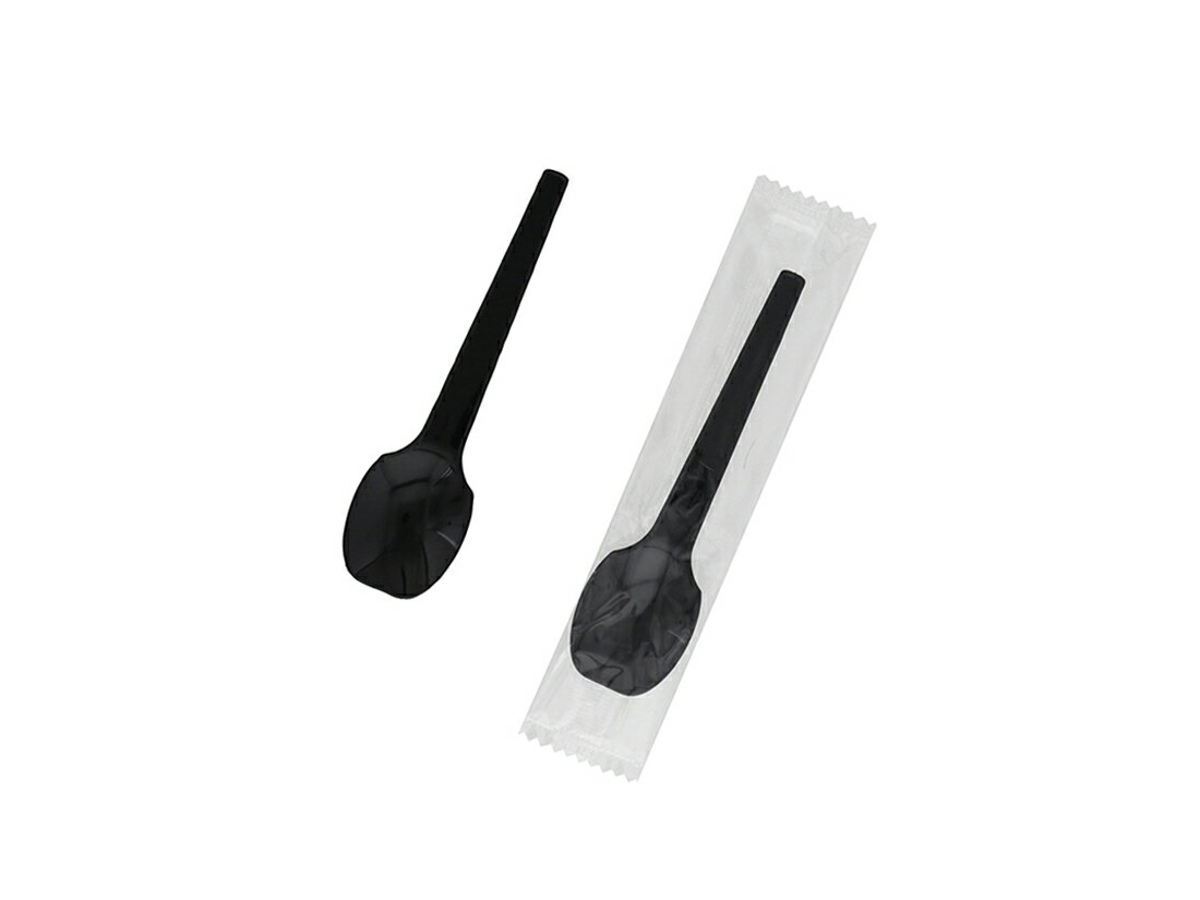 Rakuten - プラスプーン 10cm 黒 単袋