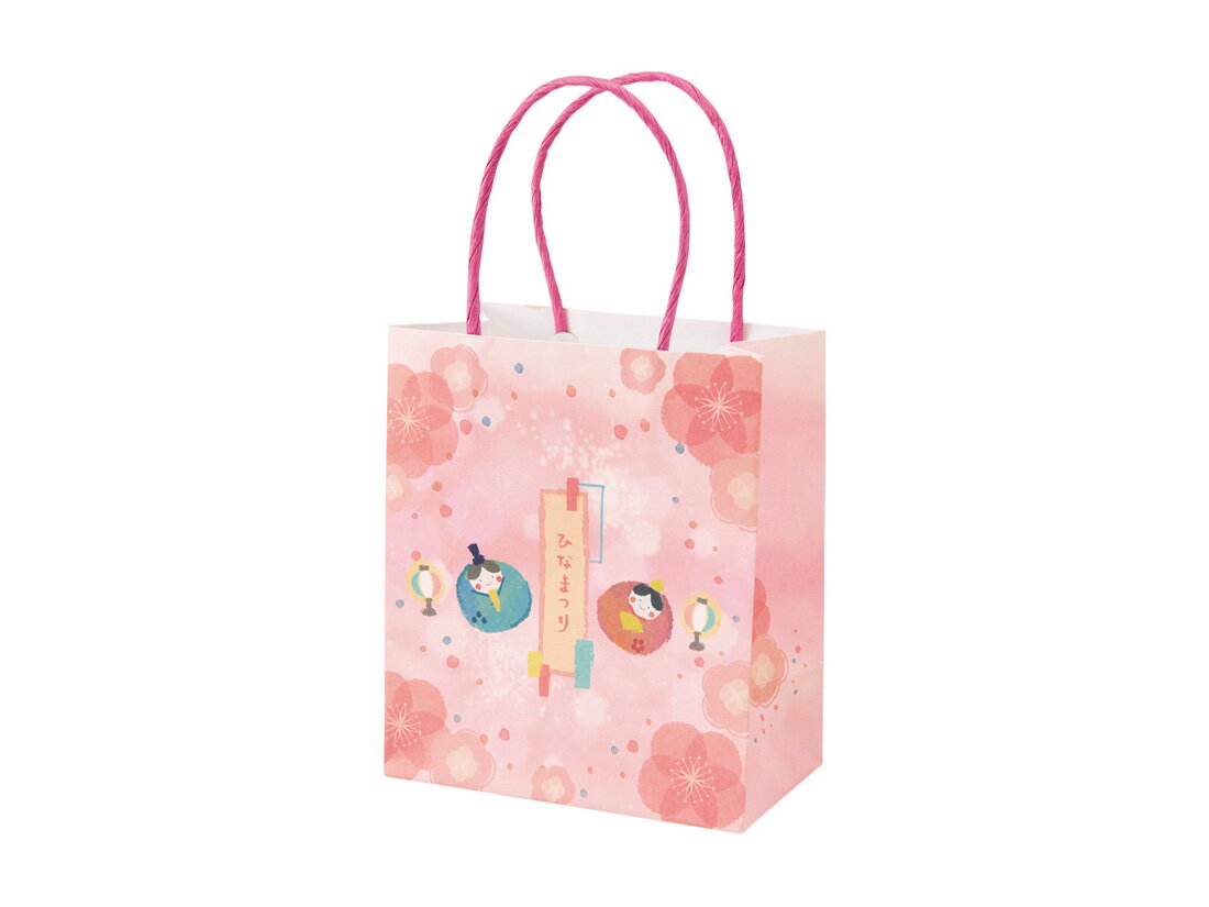 【少量販売】手提げ紙袋 ひなまつり紙袋