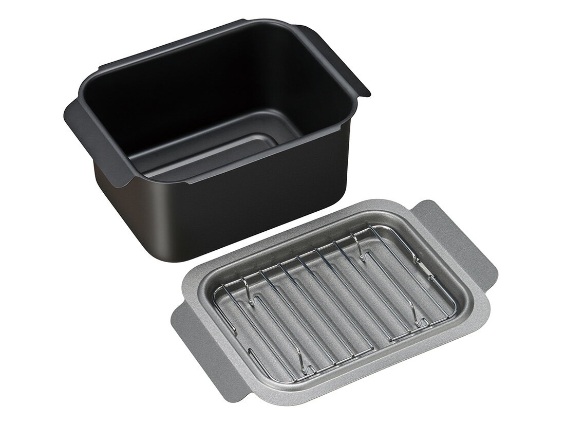 ポコフリット IH対応角型揚げ鍋 ミニ (アミ付)