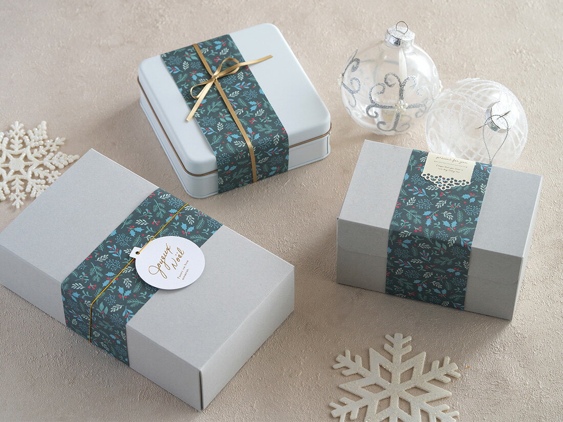 【少量販売】cotta 紙帯 グリーンクリスマス 5枚