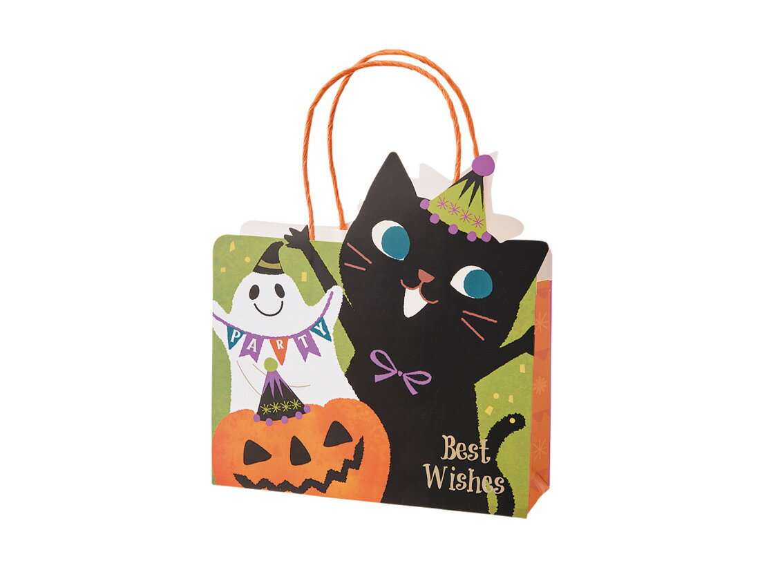 樂天商城 - 手提げ紙袋 レッツハロウィンパーティペーパーバッグ 10枚