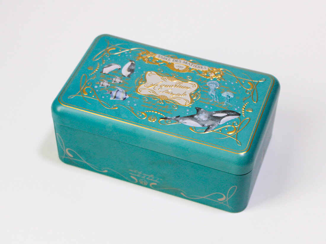 ギフト缶 クラシックアクアリウムブリキ缶