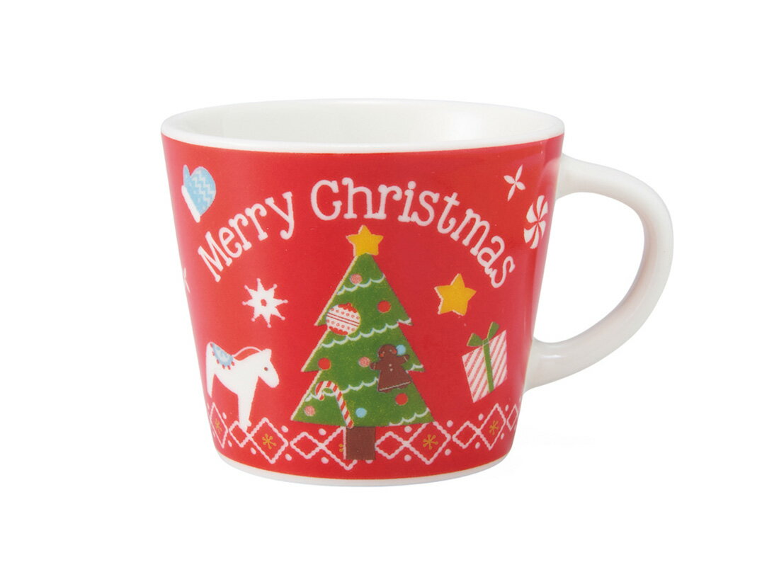 デザートカップ クリスマスツリープリントカップ 8個