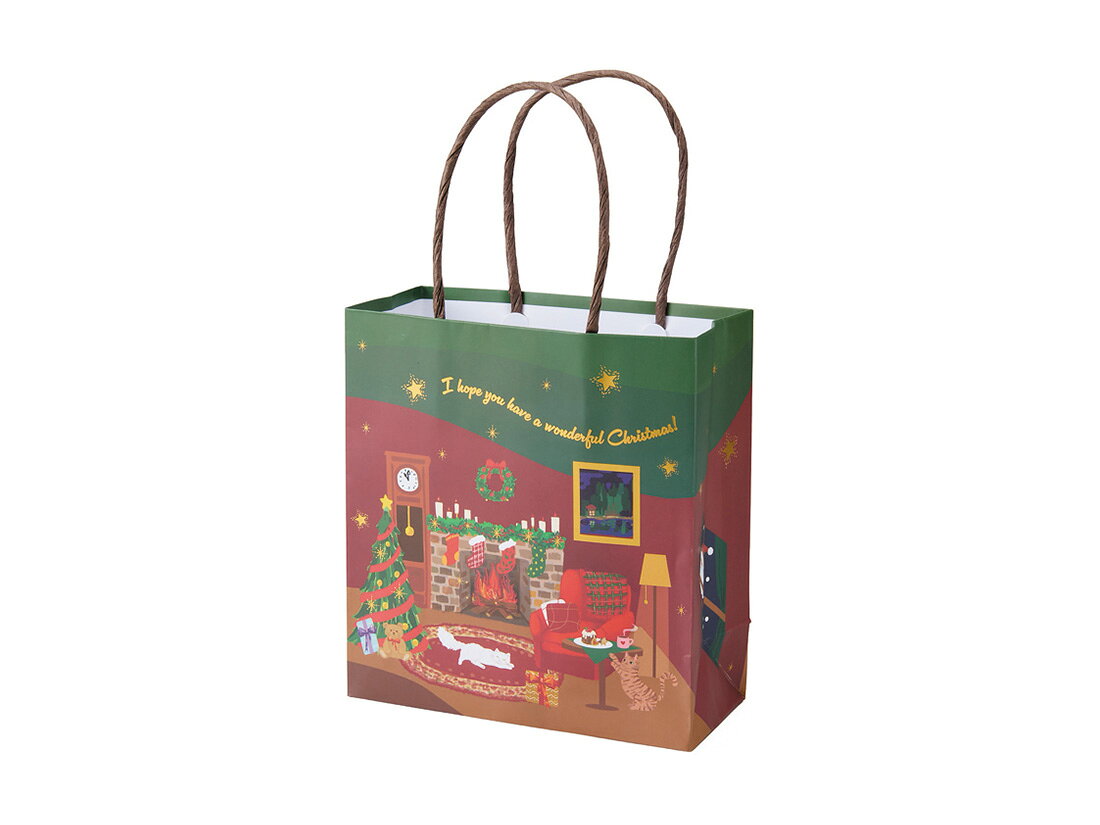 手提げ紙袋 ホリデーパーティペーパーバッグ 10枚(3.0)