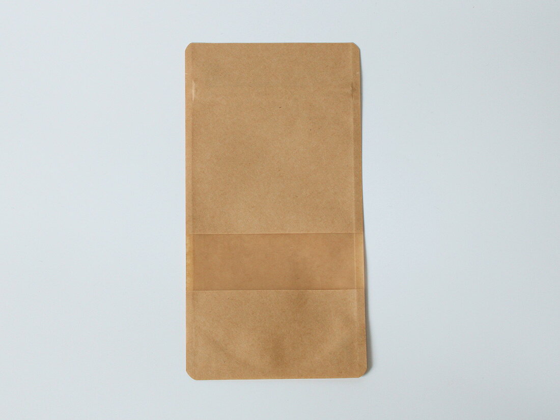 ＼25日全品ポイント3倍！／【少量販売】スタンドチャック袋 クラフト 窓付き No.11-21 1枚 wrappingstore-10328303 ラッピングストア(コッタ cotta) サンプル画像2