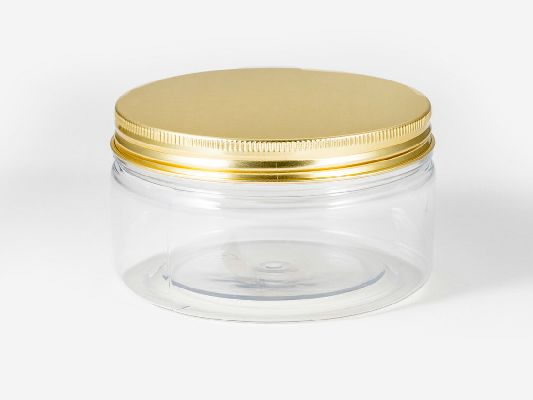樂天商城 - 【少量販売】PET円筒容器 96×H55mm(ゴールド蓋付) 1個