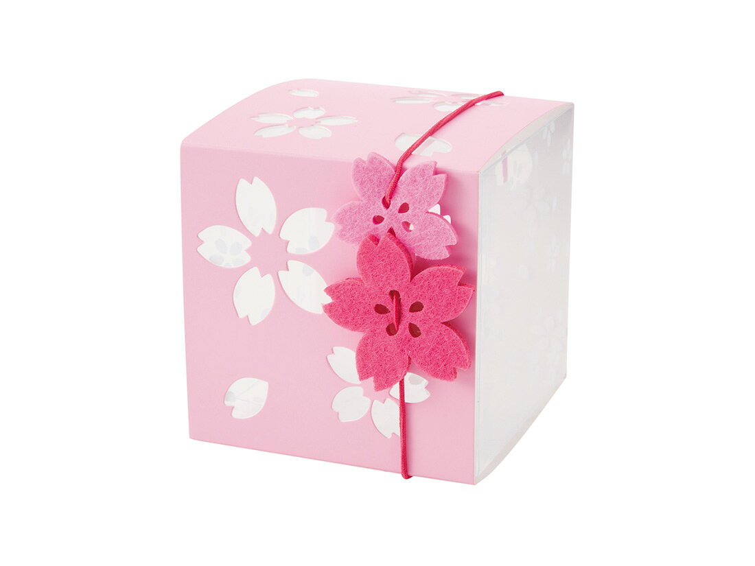 ギフト箱 ひらひら桜チャーム付きスリーブボックス(2色アソート） 3セット