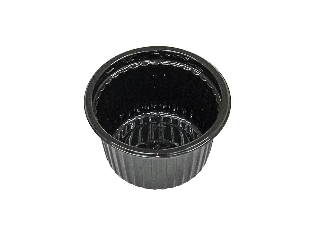 1購入あたりの内容量：100個［規格］直径52×H28mm　　［容量］30cc［素材］HIPS［機能・特徴］ドレッシング入れに最適です別売の蓋をしめれば中身をこぼさずに使うことができます入数:100個［外寸］直径52×H28mm［耐熱温度］85℃［適合商品］48555