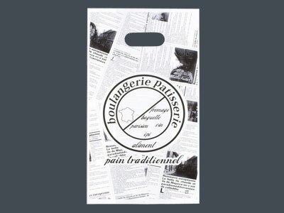 【少量販売】ヨ−ロピアン丸抜手提袋（小）