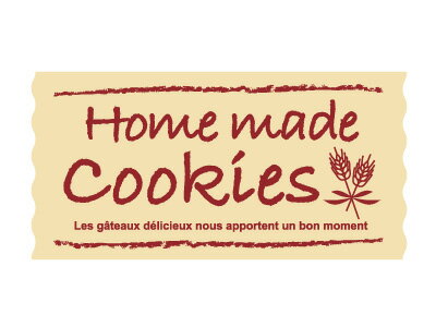 【ポスト配送便対応 送料無料】【　シール　Home made cookies　】 ラッピングシール ラッピング シール ステッカー ラッピング用品 ギフトラッピング ギフト プレゼント 贈り物 消耗品 おしゃれ かわいい 業務用