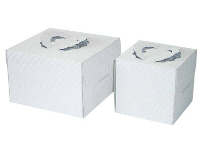 ラッピング 箱 ボックス ラッピング箱 【 デコ箱 Cーマルチ白 4.5号(トレーなし) 】 ケーキ 箱 ケーキ箱 ケーキボックス ギフトボックス ラッピング...