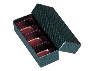 トリュフBOX 3仕切 黒
