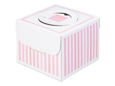 ラッピング 箱 ボックス ラッピング箱 【 デコ箱 リズム6号（トレーなし） 】　ケーキ 箱 ケーキ箱 ケーキボックス ギフトボックス ラッピング用品 ラッピングボックス ギフトラッピング 消耗品 業務用
