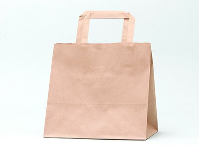 【 紙袋 チャームバッグ Hフラット 未晒無地 220-1 50個 】 チャームバッグ ペーパーバッグ 袋 手提げ袋 手提げ紙袋 消耗品 業務用 ラッピング袋