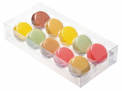 【少量販売】マカロン用ケース クリアマカロン 10